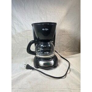 Mr. Coffee 4-5 Cup Manual Switch Coffee Maker, Black Model# TF7 - TESTED & WORKS